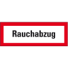 Feuerwehrschild Rauchabzug, Folie, selbstklebend, 148x52mm, DIN 4066 Feuerwehrschild Rauchabzug, Folie, selbstklebend, 148x52mm, DIN 4066