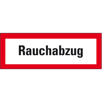 Feuerwehrschild Rauchabzug, Folie, selbstklebend, 148x52mm, DIN 4066-Beschreibung lesen