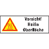 Thermo-Warnschilder,Vors. Heiße Oberfläche,ASR/ISO,Folie,temperaturg.,210x74mm