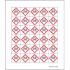 Minisymbol GHS 06 Akute Toxizität, Polyesterfolie, selbstklebend, 20x20mm, 30/Bogen
