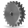 CMW - Disco prealesato - Acciaio - Doppio ingranaggio - 20B2 - 114 denti - passo 31,75 mm con foro da 30 mm