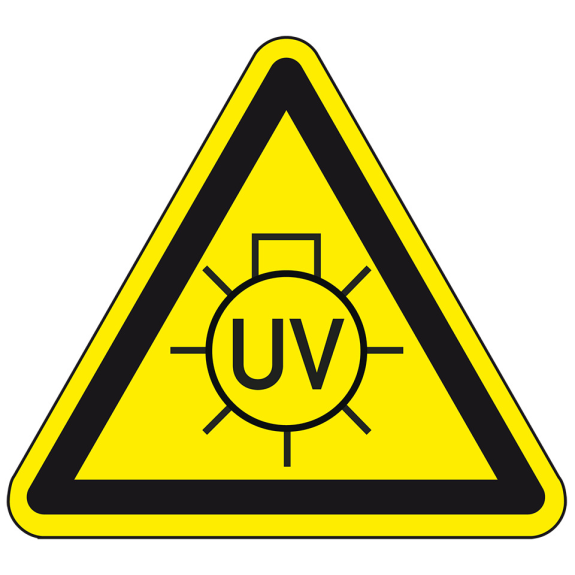 Warnschild Warnung vor UV-Strahlung, praxisbewährt, Folie, selbstklebend, SL 100mm Warnschild Warnung vor UV-Strahlung, praxisbewährt, Folie, selbstklebend, SL 100mm-Beschreibung lesen