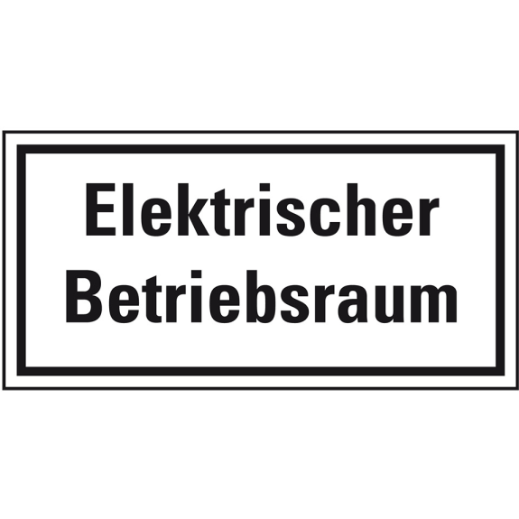 Hinweisschild Elektrischer Betriebsraum, Folie, selbstklebend, 300x150mm-Beschreibung lesen