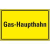 Hinweisschild Gas-Haupthahn, Kunststoff, 300x200mm Hinweisschild Gas-Haupthahn, Kunststoff, 300x200mm