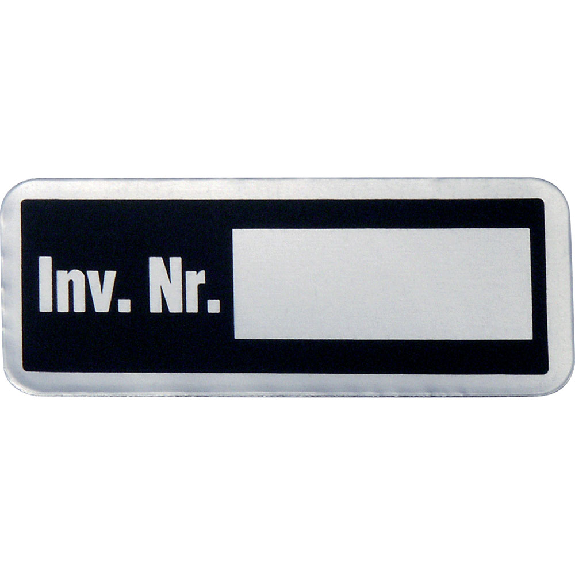 Typenschild tipomatics,Inventar-Nr.,Alu-Solid-Folie,selbstkl.,20x50mm,11/Bogen Typenschild tipomatics,Inventar-Nr.,Alu-Solid-Folie,selbstkl.,20x50mm,11/Bogen-Beschreibung lesen