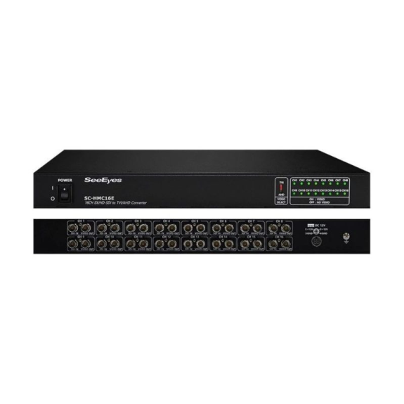 SC-HMC16E SeeEyes, Signalwandler, HD-SDI, EX-SDI nach TVI, AHD, 16 Kanäle, 1920x1080, 230VAC-Beschreibung lesen