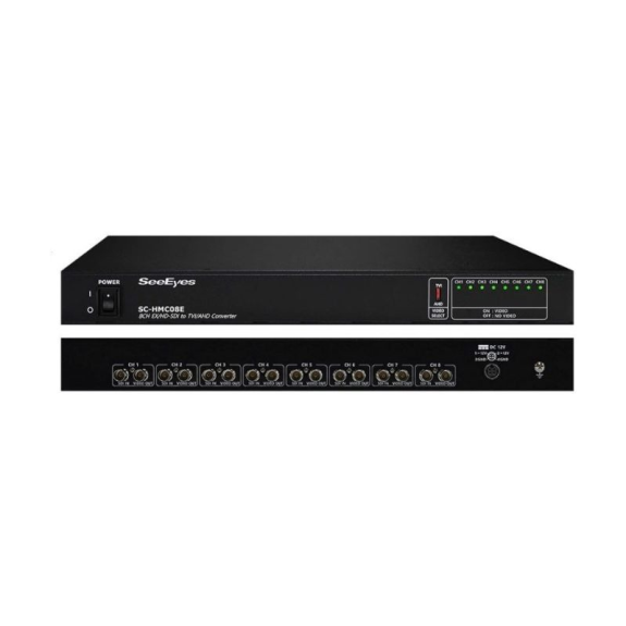 SC-HMC08E SeeEyes, Signalwandler, HD-SDI, EX-SDI nach TVI, AHD, 8 Kanäle, 1920x1080, 230VAC SC-HMC08E SeeEyes, Signalwandler, HD-SDI, EX-SDI nach TVI, AHD, 8 Kanäle, 1920x1080, 230VAC-Beschreibung lesen