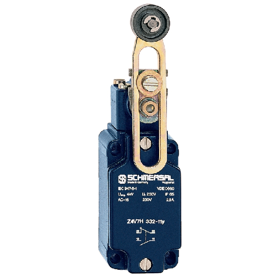 Fdc Tête rotative à levier à galet 1NO+1NF rupt. brusque, 1xM20 - Z4V7H 332-11Y-M20 Fdc Tête rotative à levier à galet 1NO+1NF rupt. brusque, 1xM20 - Z4V7H 332-11Y-M20-Lire la description