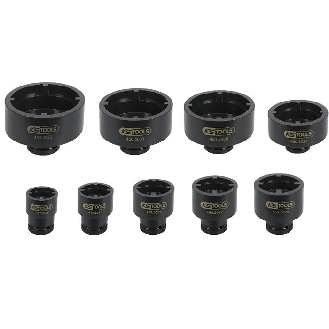 Juego de llaves de vaso para tuercas de cubo 9 piezas-Leer más