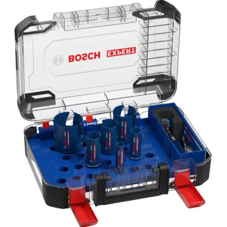 Jeu de scies-cloches Bosch EXPERT pour matriaux de construction 20/25/32/38/51/64 mm, 10 pices.-Lire la description