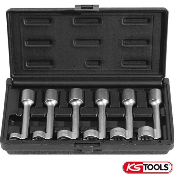 Coffret jeu de clés pour conduites d'injection diesel 12 pans KSTOOLS-Lire la description