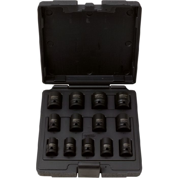 Jeu de douilles à chocs 12 Pans 1/2",13 pièces-Lire la description