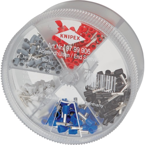 KNIPEX 97 99 906 Sortimentsboxen mit isolierten Aderendhülsen-Beschreibung lesen