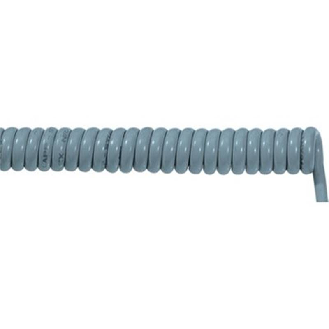 Câble spiralé; 3G0.75; 500mm - 1500mm; U0/U: 300 / 500 V; PUR - 70002628 | ÖLFLEX SPIRAL 400 P 3G0,75/500-Lire la description