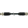 M12A Fem Droit 4p/M12A Mâle 4p; Blindé PUR 4x0.34 Noir Cpc 1m - CAM12.A4-11232676