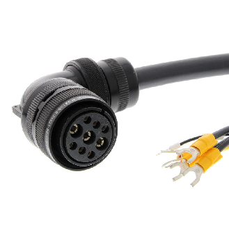 Câble d'alim pour servomoteurs G5 avec frein lg 5m, 3KW-5KW - R88A-CAGD005BR-E-Lire la description