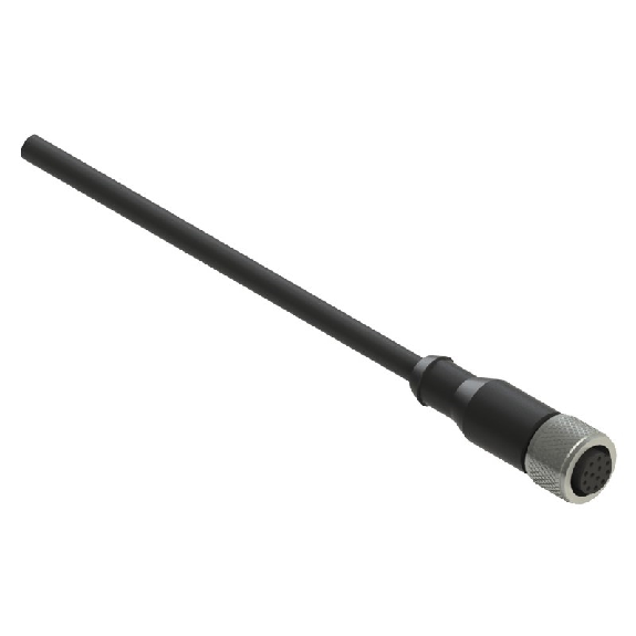 M12A Fem Droit 8p; Câble PVC 8 fils Noir 3m - VF CA8PD3M M12A Fem Droit 8p; Câble PVC 8 fils Noir 3m - VF CA8PD3M-Lire la description