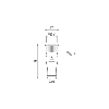 M12A Fem Droit 5p; Câble PUR (UL/CSA) 5x0.34 Gris Cpc 7.5m - 7000-12241-2350750