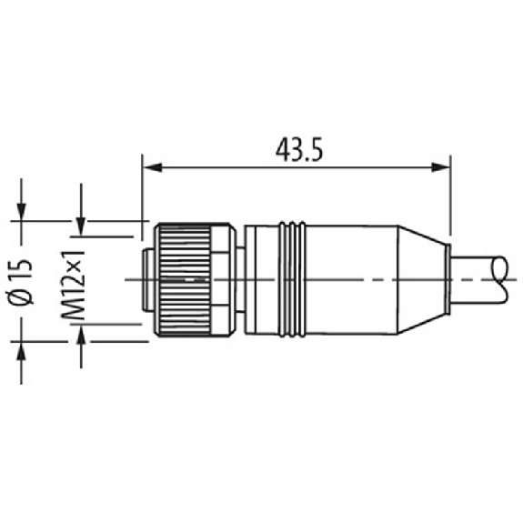 M12A Fem Droit 8p/M12A Mâle Droit 8p; PUR UL/CSA 8x0.34 Noir Cpc 0,3m - 7000-48001-6640030 M12A Fem Droit 8p/M12A Mâle Droit 8p; PUR UL/CSA 8x0.34 Noir Cpc 0,3m - 7000-48001-6640030-Lire la description