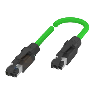 RJ45 Mâle Droit/RJ45 Mâle Droit; PUR Blindé 4x22AWG Vert Cpc 10m - BCC E834-E834-90-334-PS54N2-100 (BCC0JY2)-Lire la description