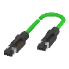 RJ45 Mâle Droit/RJ45 Mâle Droit; PUR Blindé 4x22AWG Vert Cpc 10m - BCC E834-E834-90-334-PS54N2-100 (BCC0JY2)