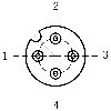 M12A Fem Droit 4p; Câble PUR 4x0.34 Noir 5m - C-M12F04-04X034PU05,0-GA-035613 M12A Fem Droit 4p; Câble PUR 4x0.34 Noir 5m - C-M12F04-04X034PU05,0-GA-035613