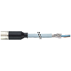 M23 Fem Droit 19p; Câble Blindé PUR 16x0.34+3x0.75 Gris 10m - 7000-23751-4011000