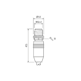 Câble de liaison Ethernet M12D 15m-Lire la description