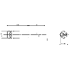 M12A Fem Droit 12p; Câble Blindé PUR 12x0,25 Noir Cpc 30m (30V) - BCC M41C-0000-1A-169-PS0C25-300-C009 (BCC0L1Z)