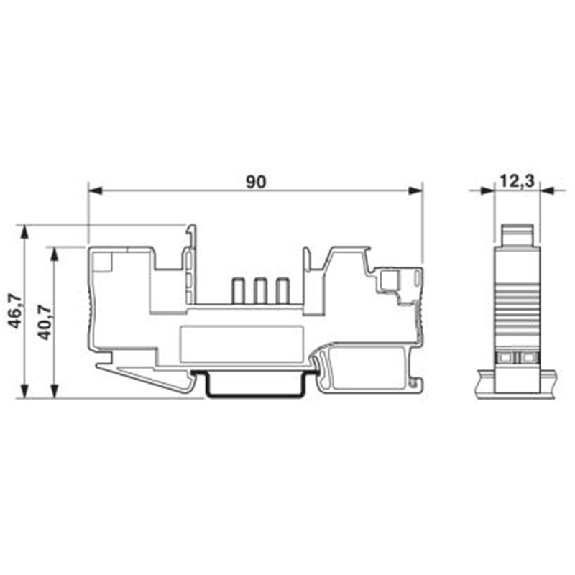Embase Disjoncteur CB - 1 pôle - 1 à 6A - CB 1/6-2/4 PT-BE Embase Disjoncteur CB - 1 pôle - 1 à 6A - CB 1/6-2/4 PT-BE-Lire la description