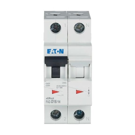 Disjoncteur modulaire, FAZ, 16A, 1p+N, courbe D, 15kA - FAZ-D16/1N Disjoncteur modulaire, FAZ, 16A, 1p+N, courbe D, 15kA - FAZ-D16/1N-Lire la description