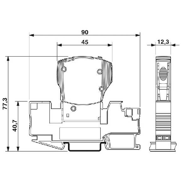 Disjoncteur Thermomagnétique - Courbe M1 - 1 pôle - 1NO - 16 A - CB TM1 16A M1 P Disjoncteur Thermomagnétique - Courbe M1 - 1 pôle - 1NO - 16 A - CB TM1 16A M1 P-Lire la description