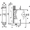 DISJONCTEUR PH+N CONNEXION À VIS wiss - In (A): 10