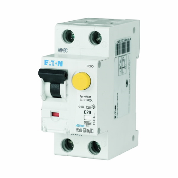 Disjoncteur différentiel, 30mA, Courbe C,16A, 1P+N, Type AC - FRBMM-C16/1N/003 Disjoncteur différentiel, 30mA, Courbe C,16A, 1P+N, Type AC - FRBMM-C16/1N/003-Lire la description