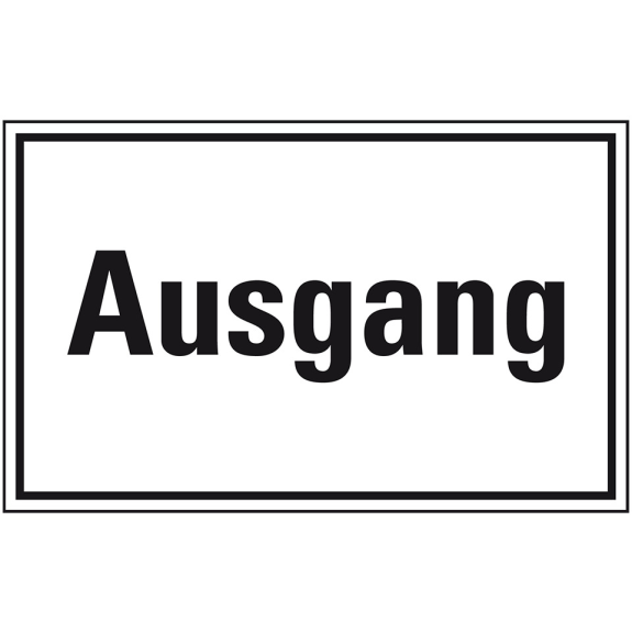 Türhinweisschild Ausgang, Folie, selbstklebend, 300x200mm Türhinweisschild Ausgang, Folie, selbstklebend, 300x200mm-Beschreibung lesen