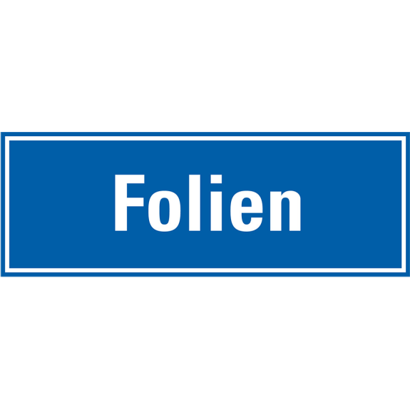 Hinweisschild Folien, blau/weiß, Folie, selbstklebend, 297x105mm Hinweisschild Folien, blau/weiß, Folie, selbstklebend, 297x105mm-Beschreibung lesen