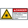 ANSI-Aufkleber DANGER Visible and/or invisible Laser..,UL anerk.45x100mm,2/Bogen ANSI-Aufkleber DANGER Visible and/or invisible Laser..,UL anerk.45x100mm,2/Bogen