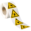 Warnschild Warnung vor Laserstrahl, Folie, SL 25mm, 500/Rolle, ASR A1.3, DIN EN ISO 7010 W004 Warnschild Warnung vor Laserstrahl, Folie, SL 25mm, 500/Rolle, ASR A1.3, DIN EN ISO 7010 W004
