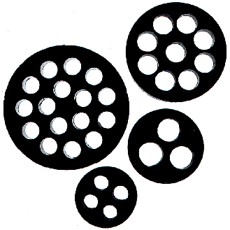 Joint d'étanchéité multi-passages IP54 M 40, Câbles 3 x Ø 1.0 mm - 53340310 | SKINTOP DIX-M 40310-Lire la description