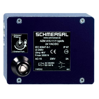 Interrupteur de sécurité à interverrouillage 24VAC/DC - AZM415-11/11ZPKFE 24VAC/DC-Lire la description