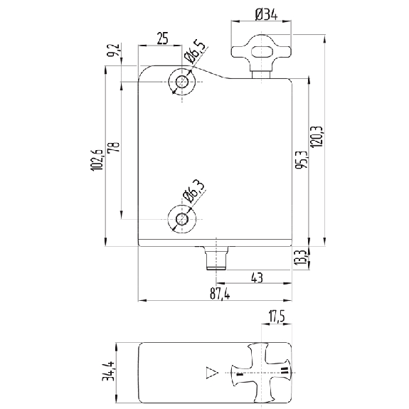 Interverouillage ouverture hors tension RFID, M12 8P - AZM300B-I1-ST-1P2P-A-Lire la description