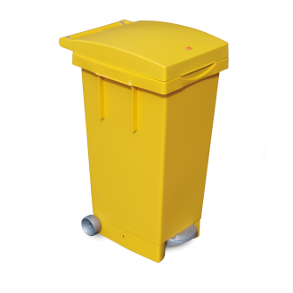 Mini conteneur  80 litres  Jaune-Lire la description