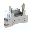 Socle rail DIN/vis 4 contacts + LED pour relais de sécurité G7SA - P7SA-10F-ND DC24