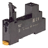 Socle 5 broches pour rail DIN avec bornes à vis (Noir) - P2RFZ-05-E
