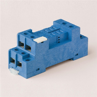 Support 12A 250V série 5632, bleu, étrier métallique, à vis - 9672SMA (96.72.SMA)-Lire la description
