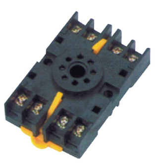 Socle 8 broches pour montage rail DIN - 8PFA1-Lire la description