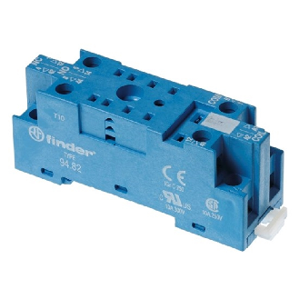 Support 10A 250V série 5532, bleu, étrier métal, à vis (71x23) - 9482SMA (94.82.SMA)-Lire la description