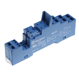 Support 10A 250V, 4051, 4052, 4061,bleu, étrier métal, à cage - 9555SPA (95.55.SPA)-Lire la description