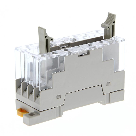 Socle rail DIN/vis 6 contacts + LED pour relais de sécurité G7SA - P7SA-14F-ND DC24-Lire la description