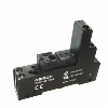 Socle 5 broches pour rail DIN avec cage d'ascenceur (Noir) - P2RF-05-ESS